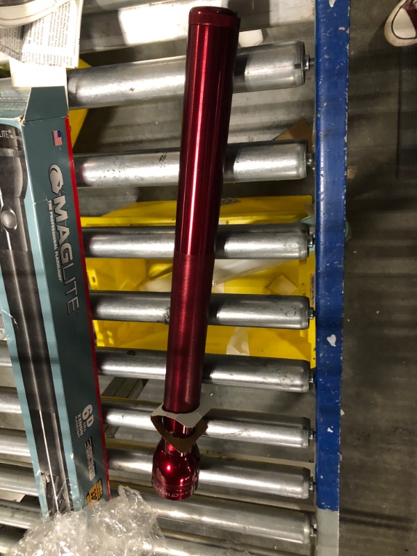 Photo 1 of Maglite Heavy-Duty Incandescent 6-Cell D Flashlight in Display Box, Red