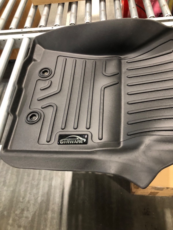 Photo 4 of Toyota Tacoma Floor Mats, GORWARE Toyota Tacoma 2018 2019 2020 2021 2022 2023 Floor Liners, 3D Custom Floormats All Weather Protection, Front and Rear Row TPE Floor Liners Fit with High Side