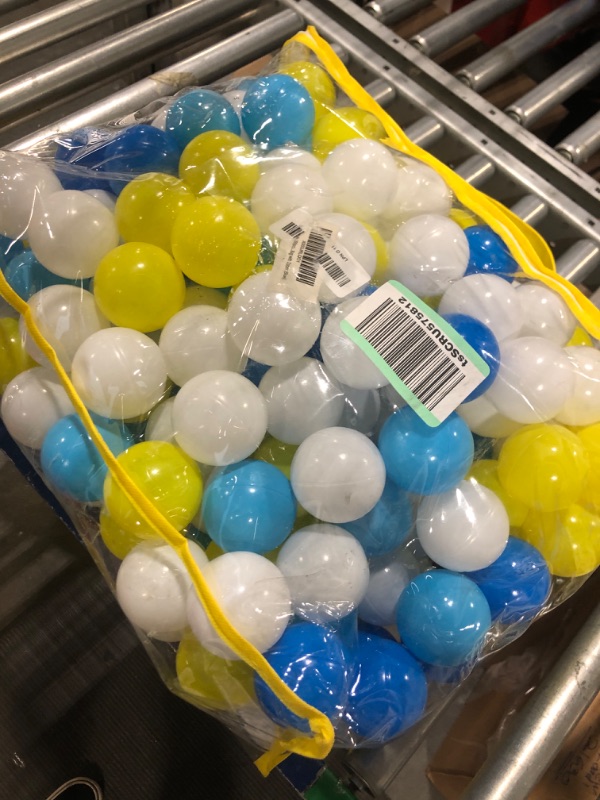 Photo 1 of Ball Pit Balls 200pcs for Kids, Plastic Balls for Ball Pit, 2.2-Inch Crush Proof Play Balls BPA Free Non-Toxic, 4 Kinds of Bright Color Ocean Balls Include a Reusable Storage Bag with Zipper (Blue) 200 Balls