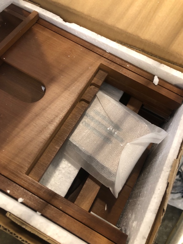 Photo 1 of Cabot & Carlyle Luxury Bath Caddy Tray for Tub | Bath Table | Premium Bamboo Bathtub Tray for Tub | Fits All Bath Accessories Wine Glass, Books, Tablets, Cellphones, Shampoo | Bath Shelf Foldable.