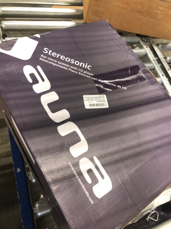 Photo 2 of AUNA Stereosonic Microsystem, Shelf Stereo System, Micro System, 2 Stereo Speakers, Front-Loading CD Player, FM Tuner, Bluetooth, Wireless Connection, USB Port, Incl. Remote Control, White
