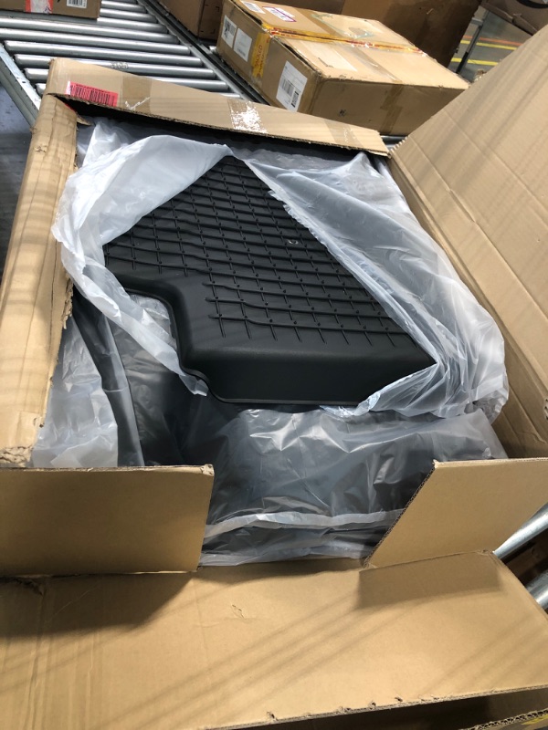 Photo 1 of SUPER LINER All Weather Floor Mats for Tesla Model Y 5-Seat 2021 2022 2023 Custom Fit TPE Car Floor Mats Cargo Liner Rear Cargo Tray Trunk Interior Accessories (Does NOT fit 7-Seat)
