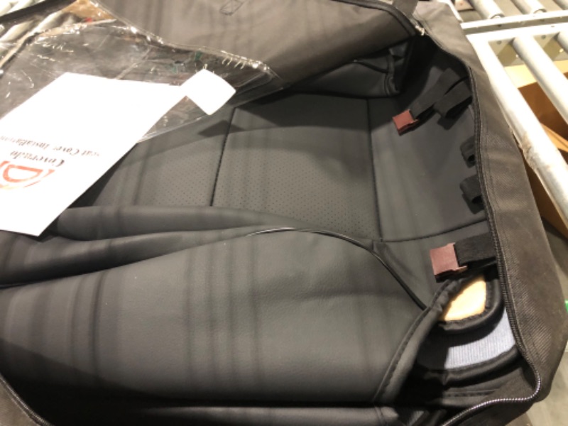 Photo 1 of Coverado Chevy Silverado GMC Sierra Seat Covers Fit 2014-2018 1500 2015-2019 2500HD 3500HD, Waterproof Leather Full Set Car Seat Protectors Compatible with Crew Double Extended ****Black ***