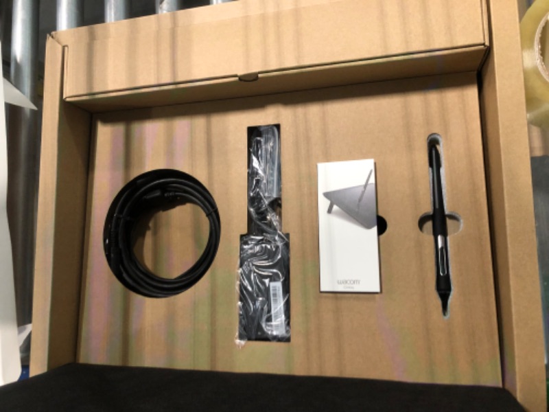 Photo 1 of Wacom Cintiq 16 Drawing Tablet with Screen (DTK1660K0A) Bundle with Wacom Pro Pen Slim (KP301E00DZ) Small Drawing Tablet + Pen Slim
