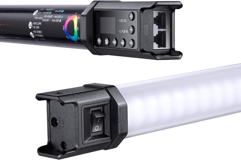 Photo 1 of Godox TL60 RGB Tube Light,CRI 96 TLCI 98,Color Temper 2700K~6500K,100% Brightness (LUX),39 FX Effects,2.4G Wireless,Support APP Control/DMX Control
