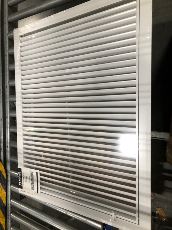 Photo 2 of 20" X 25" Aluminum Return Filter Grille - Easy Airflow - Linear Bar Grilles [Outer Dimensions: 21.75w X 26.75h] 20 X 25