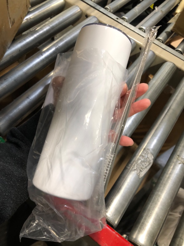 Photo 1 of 50 Pack Sublimation Tumblers 20 oz Skinny bulk,Stainless Steel Double Wall Insulated Straight Sublimation Tumbler Cups Blank White with Lid,Individually Box,Polymer Coating for Heat Transfer