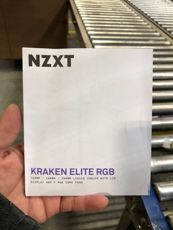 Photo 6 of NZXT Kraken Elite 360 RGB AIO CPU Liquid Cooler – 360mm Radiator – Personalizable Wide-Angle LCD Screen – RGB Lighting – High-Performance Pump – 3 x 120mm RGB Fans – Low Noise – White Kraken Elite RGB 360mm Radiator White