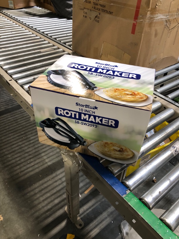 Photo 2 of 10inch Roti Maker by StarBlue with FREE Roti Warmer - The automatic Stainless Steel Non-Stick Electric machine to make Indian style Chapati, Tortilla, Roti AC 110V 50/60Hz 1200W