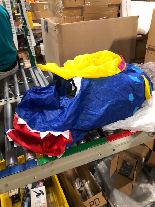 Photo 1 of Decalare Inflatable T-REX Dinosaur Costume Adult, Full Body Halloween Costumes For Men/Women, Blow up Costumes