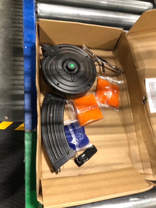Photo 3 of ***GUN IS MISSING - ONLY HAS PARTS SHOWN***

Large AKM-47 Gel Cool Ball Blaster with Drum and Sight, Rechargeable Gel Ball Splat Toy with 40000 Water Beads Ammo, Double Shooting Modes, Suitable for Adults, Age 12+, Blue