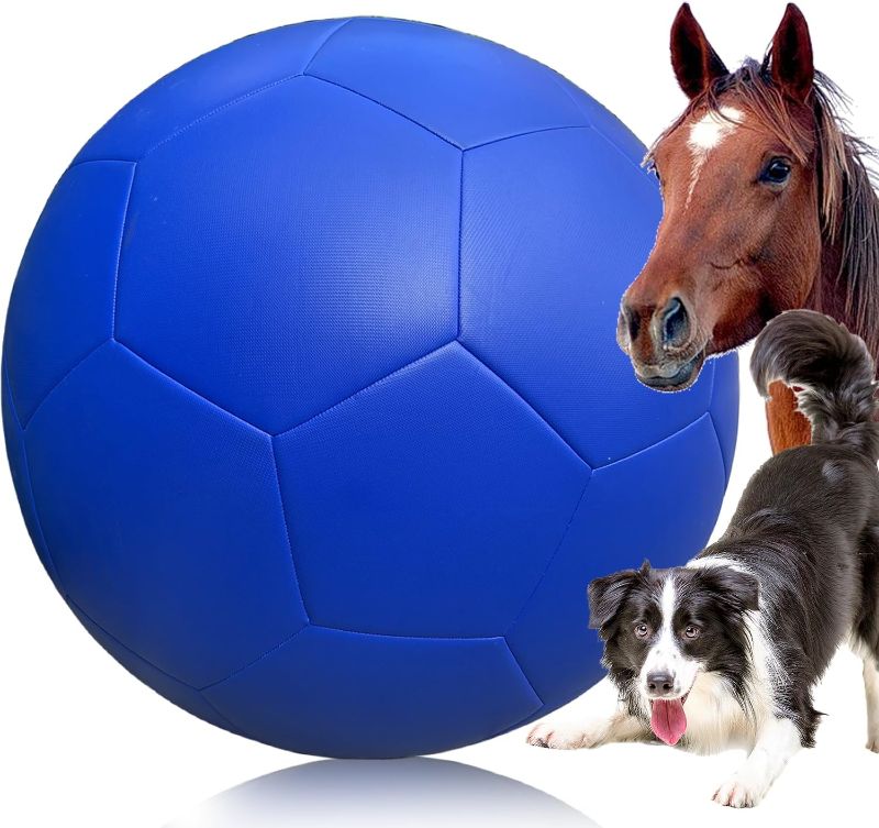 Photo 1 of FOMAOGO Herding Ball for Dogs, 25" Collie Ball for Blue Heelers Australian Shepard Cattle Dog Horse Balls with Hand Pump | for Play Herding Ball |Herding Ball Horse Dog Toys Gift