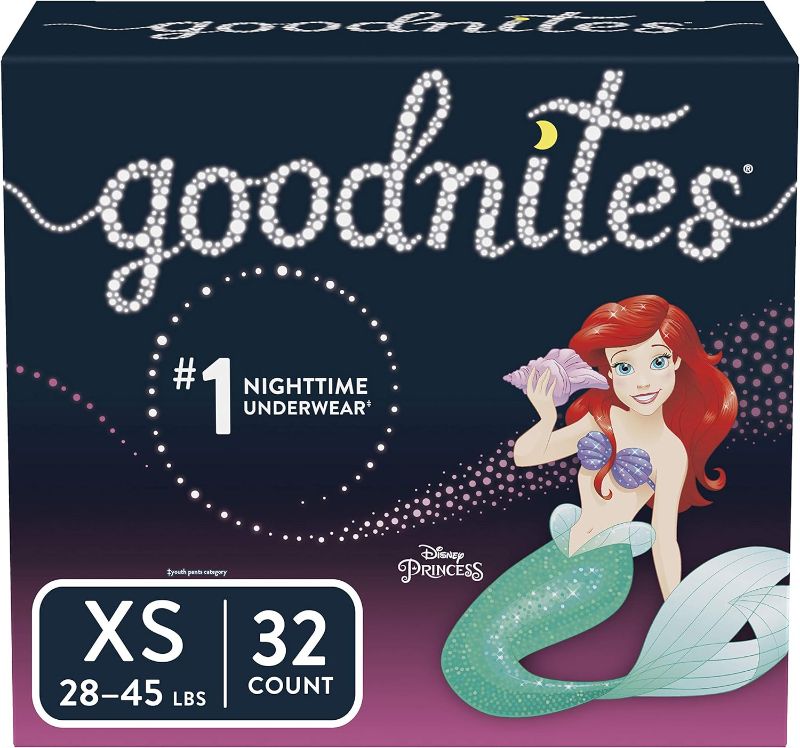 Photo 1 of GoodNites Bedtime Bedwetting Underwear for Girls, XS, 32 Ct. (Packaging May Vary)