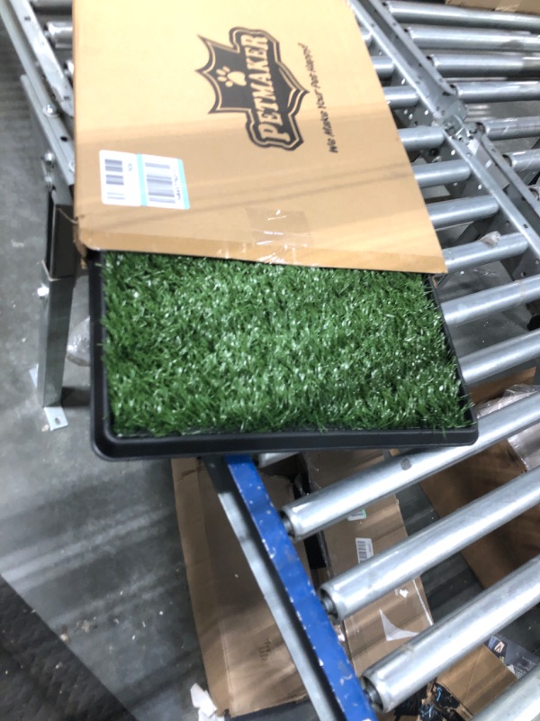 Photo 1 of Artificial Grass Puppy Pad for Dogs and Small Pets – Portable Training Pad with Tray – Dog Housebreaking Supplies by PETMAKER (16" x 20")