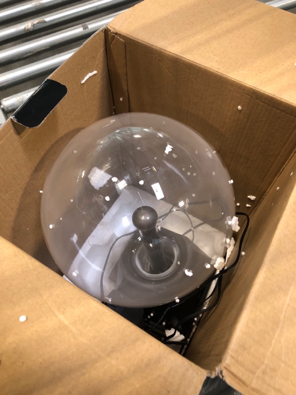 Photo 1 of Discovery Kids 6" Plasma Globe Lamp with Interactive Electronic Touch and Sound Sensitive Lightning and Tesla Coil, Includes AC Adapter, Glass STEM Lava Lamp-Style Light for Desk, Kids Room, and More
