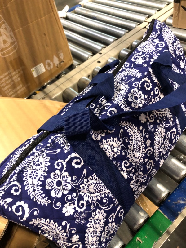 Photo 1 of American Mahjong Game Set - Blue Paisley Soft Bag 166 Premium Tiles with 4 All-in-One Rack/Pushers,100 Chips,1 Wind Indicator, English Manual - Easy Carry Full Size Complete Western Mah Jongg Set
