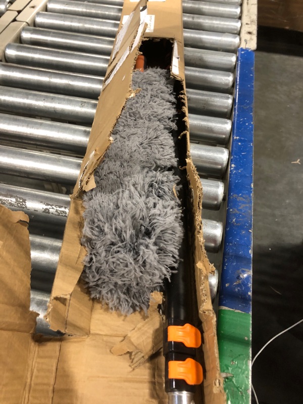 Photo 3 of 20 Foot High Reach Duster Kit with 5-12 ft Extension Pole // High Ceiling Dusting and Window Cleaning Kit with Telescopic Pole // Window Washer & Squeegee, Cobweb Duster, Fan Blade and Feather Dusters 12 feet