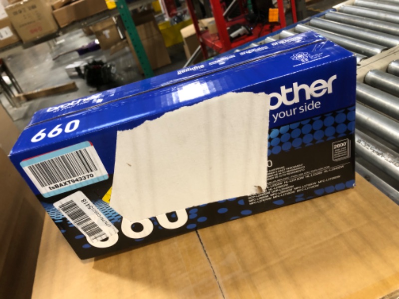 Photo 1 of Brother Genuine High Yield Toner Cartridge, TN660, Replacement Black Toner, Page Yield Up To 2,600 Pages, Amazon Dash Replenishment Cartridge,1 Pack 1 Pack TN660 Black Toner Standard Packaging