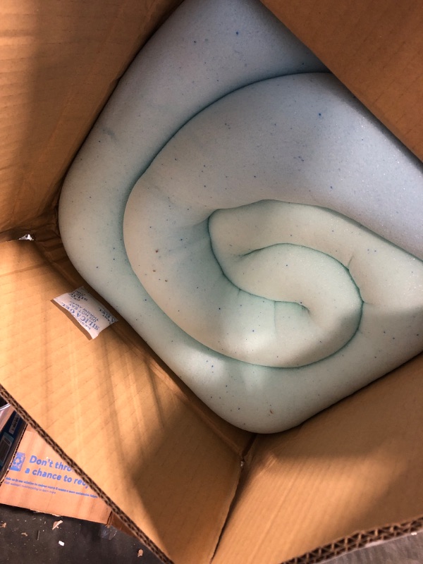 Photo 3 of Lucid 2 Inch Mattress Topper Queen – Memory Foam Mattress Topper Queen – 5 Zone Gel Infusion – CertiPur Certified Foam – Dorm Room Essentials Gel Queen 2 Inch Topper Only