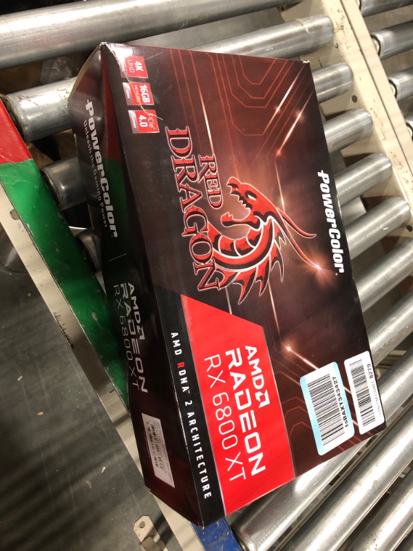 Photo 2 of PowerColor Red Dragon AMD Radeon™ RX 6800 XT Gaming Graphics Card with 16GB GDDR6 Memory, Powered by AMD RDNA™ 2, Raytracing, PCI Express 4.0, HDMI 2.1, AMD Infinity Cache