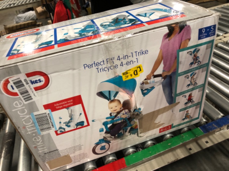 Photo 2 of ***FOR PARTS ONLY***

Little Tikes Perfect Fit 4-in-1 Trike Teal Teal Trike