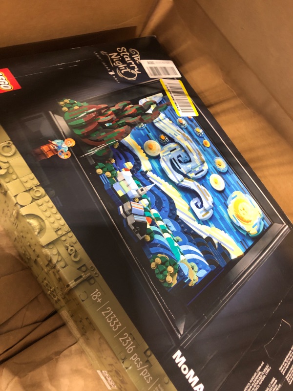 Photo 3 of LEGO Ideas Vincent Van Gogh - The Starry Night 21333 Building Set for Adults (2316 Pieces) Standard Packaging