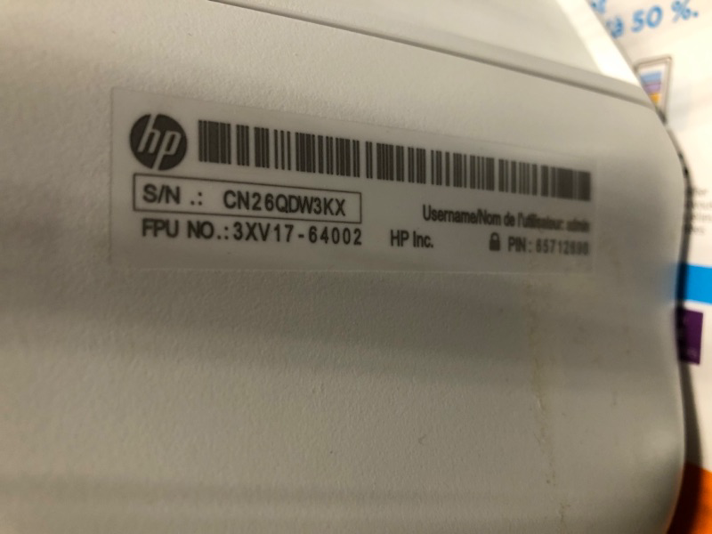 Photo 4 of HP DeskJet 2755e Wireless Color All-in-One Printer with bonus 6 months Instant Ink (26K67A), white