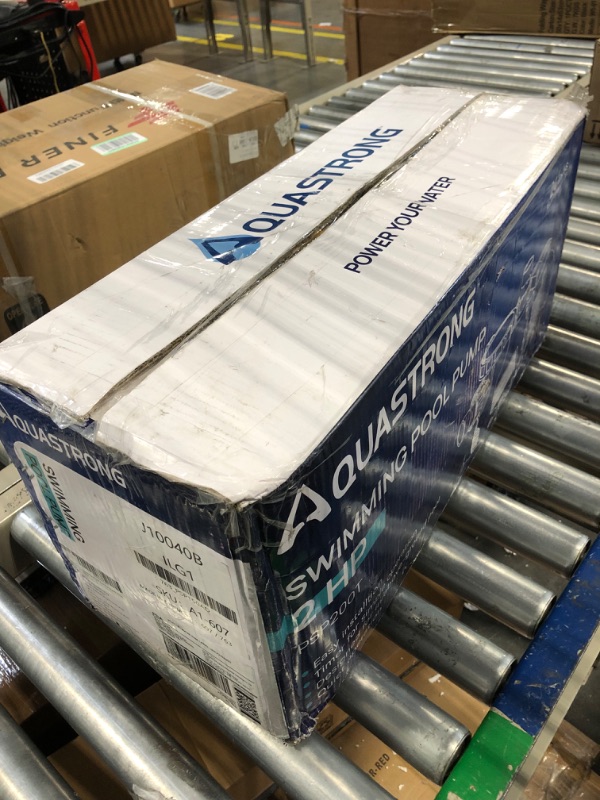 Photo 1 of AQUASTRONG 2 HP In/Above Ground Pool Pump with Timer, 220V, 8917GPH, High Flow, Powerful Self Primming Swimming Pool Pumps with Filter Basket 2HP + With Timer + 220V