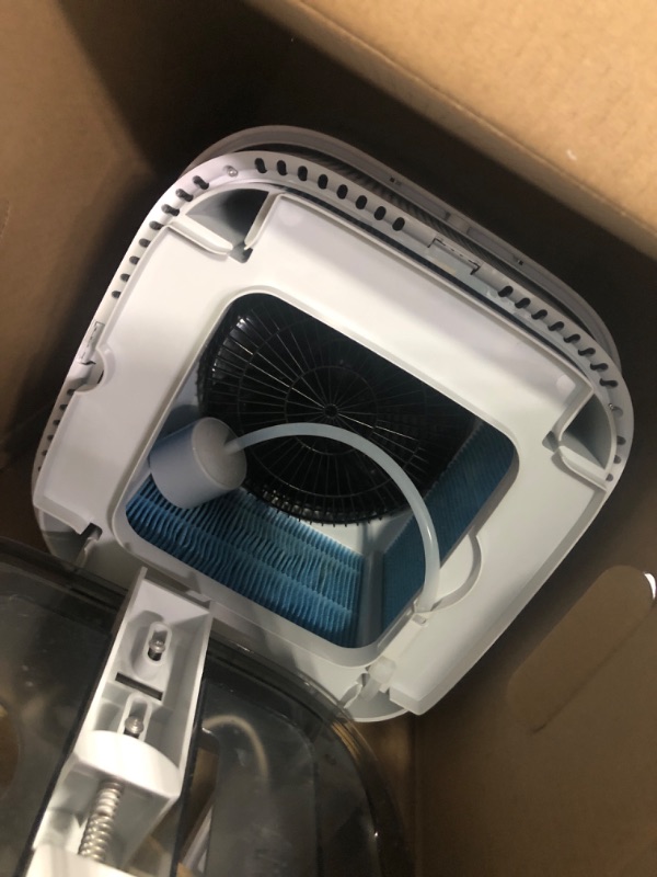 Photo 4 of LEVOIT Superior 6000S Smart Evaporative Humidifiers for Home Whole House up to 3000ft², 6 Gal, Last 72-Hour, Premium Filter, Dry Mode, Wheels & Water Fill Hose & Foldable Storage - Quiet Sleep Mode Evaporative White 23L