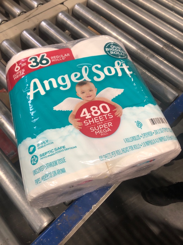 Photo 2 of Angel Soft Super Mega Toilet Paper, 6 Super Mega Rolls