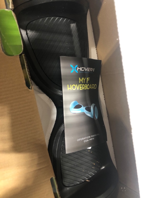 Photo 3 of *********  NEEDS CHARGER ********   Hover-1 My First Hoverboard Electric Self-Balancing Hoverboard for Kids with 5 mph Max Speed, Dual 150W Motors, 6.3” Tires, 3 Miles Max Range, and LED Headlights Black