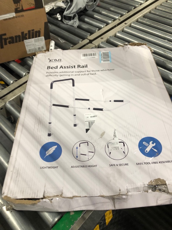 Photo 2 of DMI Bed Rail with Adjustable Handle Height and Tool Free Assembly, Eldery Assistance Product, Bed Assist Rail