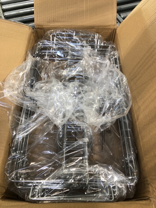 Photo 1 of 10 Pcs Buffet Stand Wire Racks Foldable Chafing Wire Rack for Dish Warmer Buffet Wire Frame Full Size for Dish Serving Trays Birthday Wedding Picnic Bbq Camping Catering Party Decorations