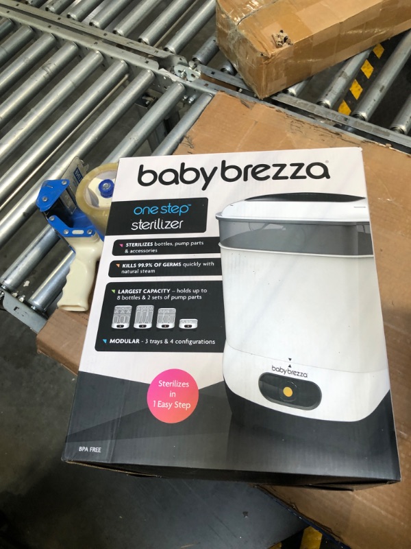 Photo 2 of Baby Brezza 4 in 1 Baby Bottle Sterilizer Machine – Largest Capacity Electric Steam Sterilization – Pacifiers, Breast Pump Parts + Universal Sterilizing for All Bottles: Plastic, Glass, Large, Small