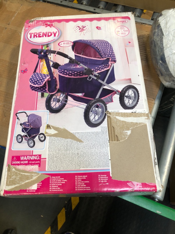 Photo 2 of Bayer Baby Doll Trendy Pram Purple