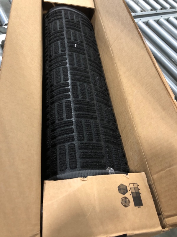 Photo 1 of Color G Door Mats Outdoor Front Door Mat, Heavy Duty Durable Outside Welcome Mat, Low Profile Non-Slip Entryway Rug for Home Entrance, Entry, Patio, Garage, High Traffic Area, 24"X36", Black 24"X 36" Black