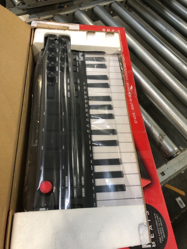 Photo 3 of Akai Professional MPK Mini Plus - USB MIDI Keyboard Controller with 37 Mini Keys, 8 MPC Pads, Sequencer & Focusrite Scarlett Solo 3rd Gen USB Audio Interface, for the Guitarist, Vocalist Plus MPK Mini + Audio Interface