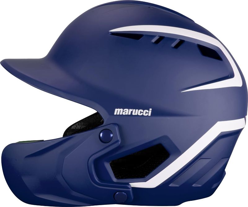 Photo 1 of 
Marucci DuraVent Two-Tone Batting Helmet, NOCSAE Certified, Navy Blue, Junior