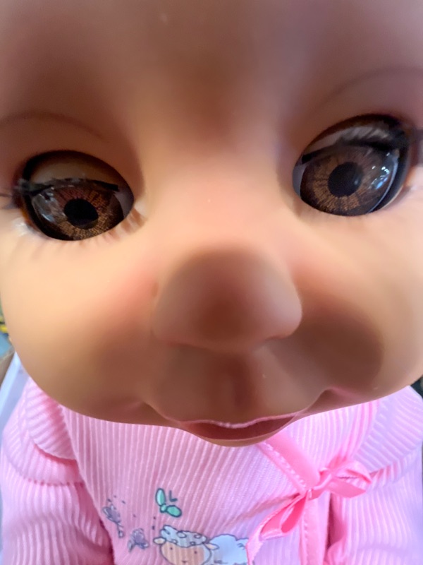 Photo 3 of Baby Born My First Baby Doll Ava - Light Brown Eyes: Realistic Soft-Bodied Baby Doll for Kids Ages 1 & Up, Eyes Open & Close, Baby Doll with Bottle