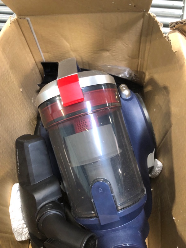 Photo 1 of PINETAN Bagless Cyclone Canister Vacuum Cleaner, with Cyclone Filtration, Lightweight Design & Powerful Suction, Multi-Surface Cleaning Nozzle and Automatic Cord Rewind - Ocean Blue, UC612