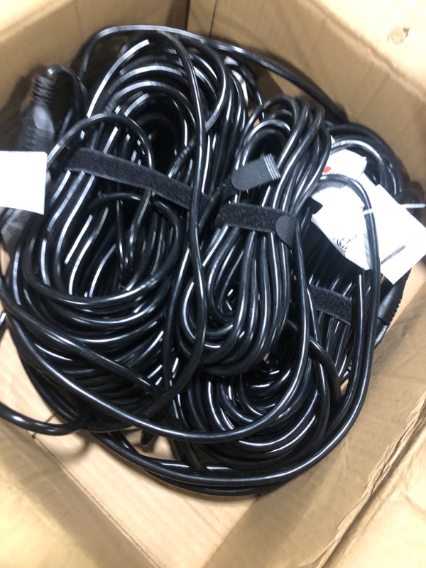 Photo 1 of KASONIC Outdoor Extension Cord 50 FT, Evenly Spaced 6 Outlets Plugs, 16/3 SJTW Weatherproof Multiple Outlets Wire for Landscaping Light, Holiday Decoration and Christmas, ETL Listed, Black Black 50 FT