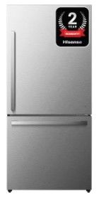 Photo 1 of Hisense 17.2-cu ft Counter-depth Bottom-Freezer Refrigerator (Fingerprint Resistant Stainless Steel) ENERGY STAR