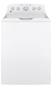 Photo 1 of GE 4.5-cu ft High Efficiency Agitator Top-Load Washer (White)