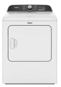 Photo 1 of Whirlpool 7-cu ft Steam Cycle Electric Dryer (White)