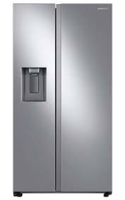 Photo 1 of Samsung 27.4-cu ft Side-by-Side Refrigerator with Ice Maker (Fingerprint Resistant Stainless Steel)
