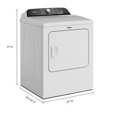 Photo 1 of Whirlpool 7-cu ft Steam Cycle Electric Dryer (White)
