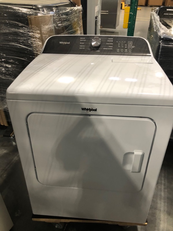 Photo 2 of Whirlpool 7-cu ft Steam Cycle Electric Dryer (White)
