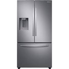 Photo 1 of Samsung 27-cu ft French Door Refrigerator with Dual Ice Maker (Fingerprint Resistant Stainless Steel) ENERGY STAR
