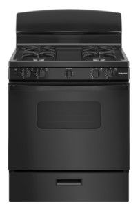 Photo 1 of Hotpoint 30-in 4 Burners 4.8-cu ft Freestanding Natural Gas Range (Black)