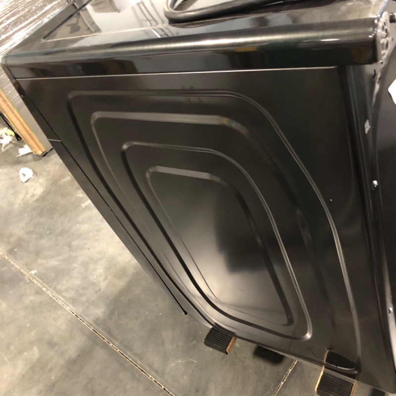 Photo 4 of Samsung 7.5-cu ft Stackable Steam Cycle Smart Electric Dryer (Brushed Black) ENERGY STAR
